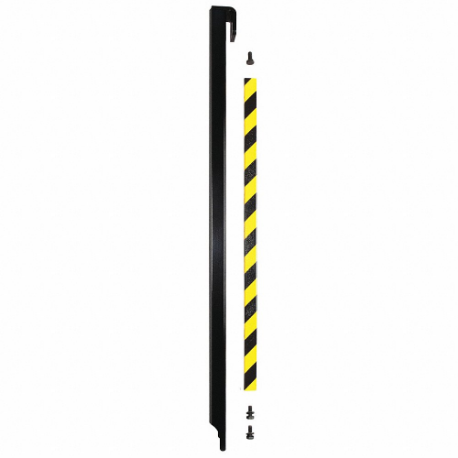 WAREHOUSE INNOVATIONS, INC. Back-Saver Stand-Up Guard, Polyurethane Foam, Black/Yellow