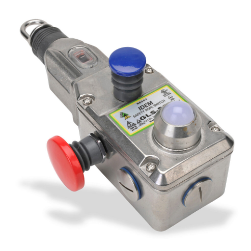 Safety Switch, Cable-Pull Interlock with Reset, 100m Maximum Pull Cable Length