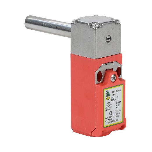 Safety Switch, Solid Shaft Hinge Interlock, Slow Action, 2 N.C. Safety Output