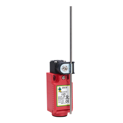 Safety Limit Switch, Side Rotary Adjustable Brass Rod, 1 N.C. Safety Output