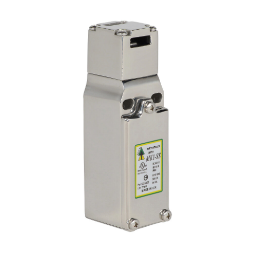 Safety Switch, Tongue Interlock, Slow Action Break Before Make, 2 N.C. Safety Output