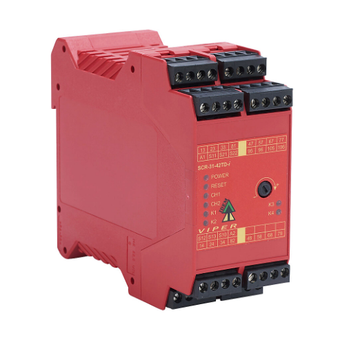 Safety Relay, Emergency Stop And Safety Gates, Release Delay, 0 To 30S, 2-Channel