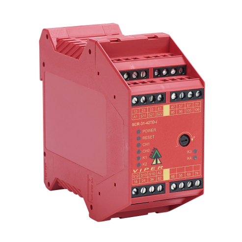 Safety Relay, Emergency Stop And Safety Gates, Release Delay, 0 To 30S, 2-Channel