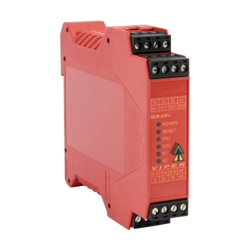 Safety Relay, Light Curtain Controller, 2-Channel, 24 VDC, 3 N.O. Safety Output