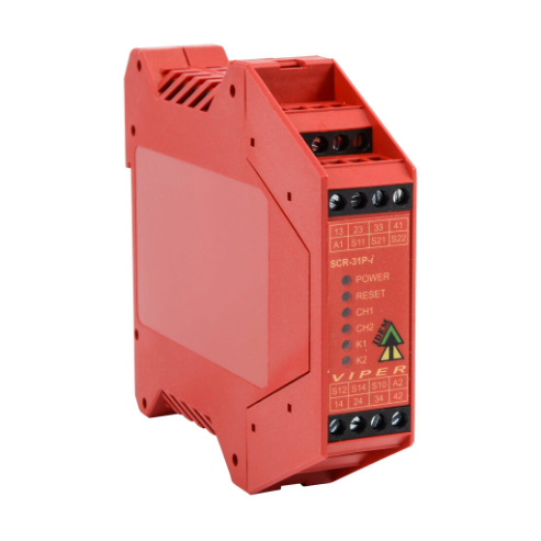 Safety Relay, Light Curtain Controller, 2-Channel, 24 VDC, 3 N.O. Safety Output