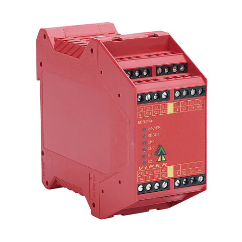 Safety Relay, Emergency Stop And Safety Gates, 2-Channel, 24 VAC/VDC