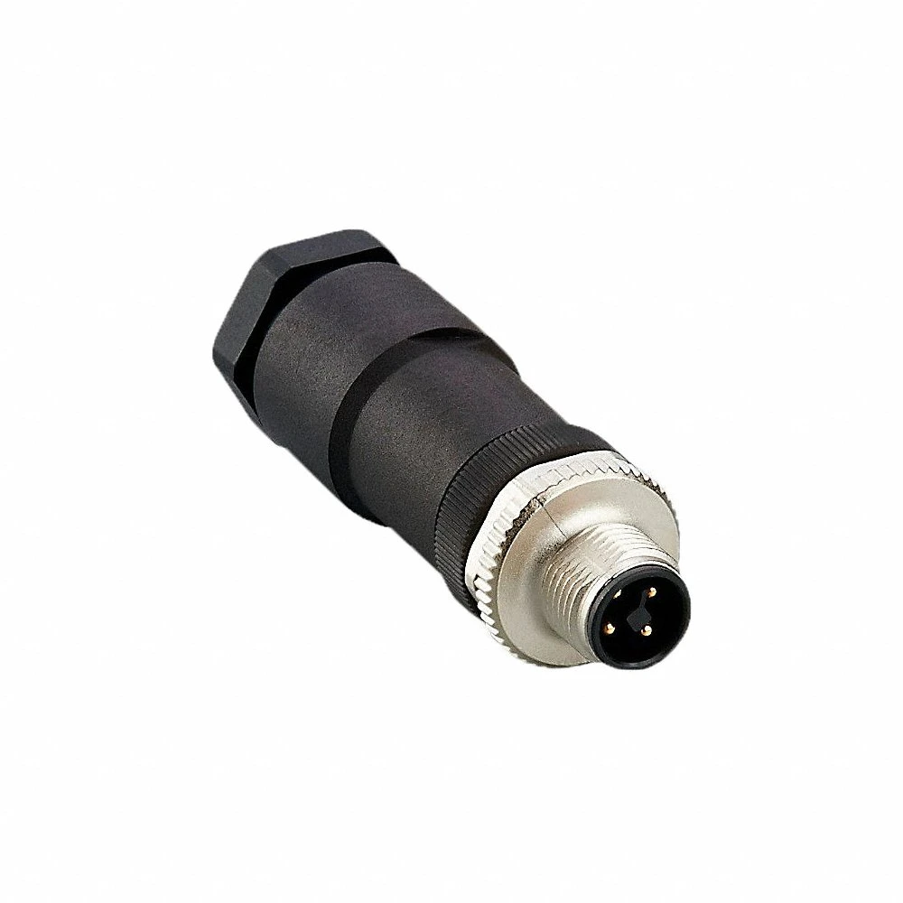 IFM E12500 M12 Circular Connector, T Coded, M12 Male Thread with Straight Connection, 4 Pin Contacts | CR4KYN 787GG4