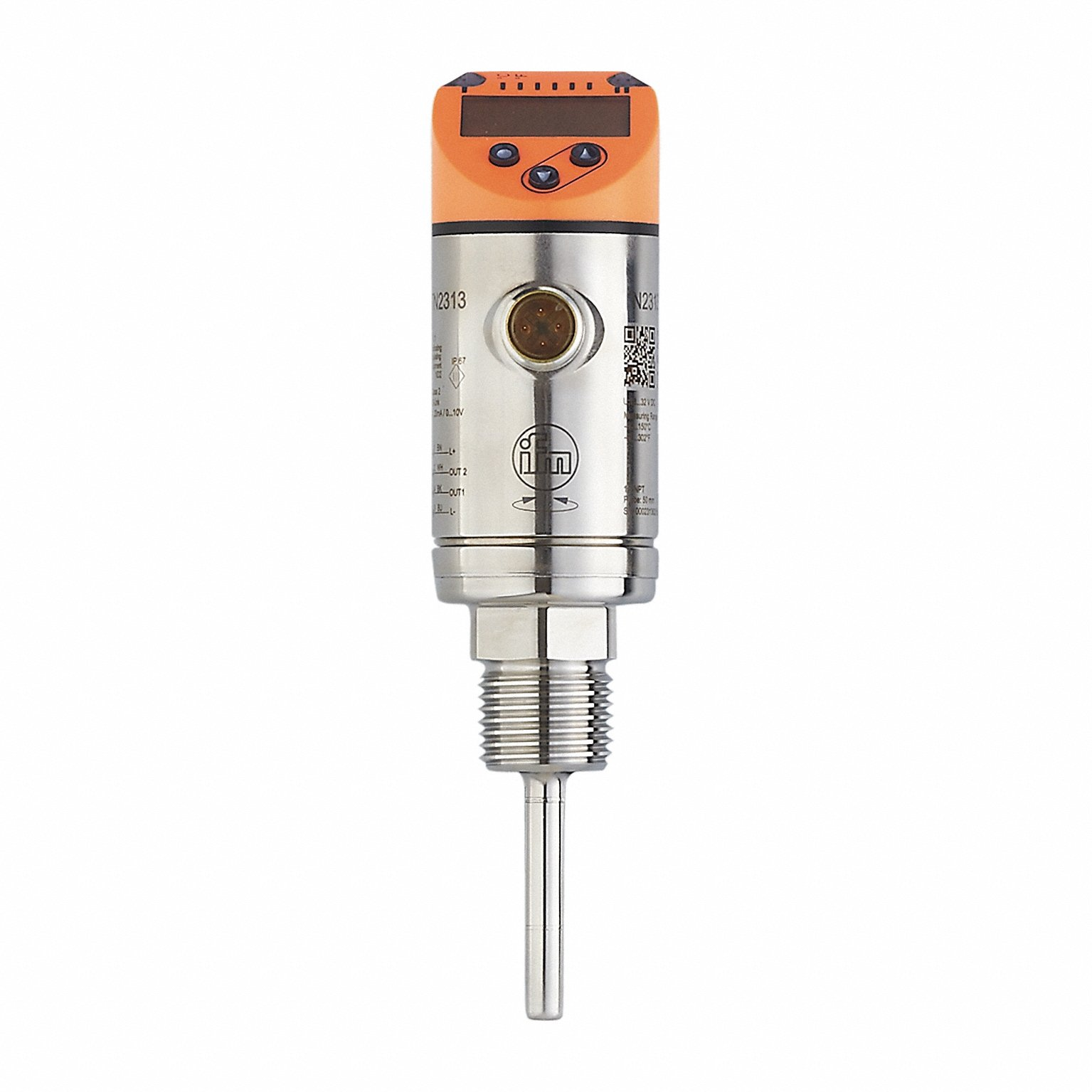 IFM TN2313 Temperature Sensor, 50 mm Probe, 1/2 Inch Npt | CR4MBN 160G51