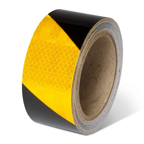 Reflective Tape, YellowBlack SuperBrite Reflective 2x150 Feet