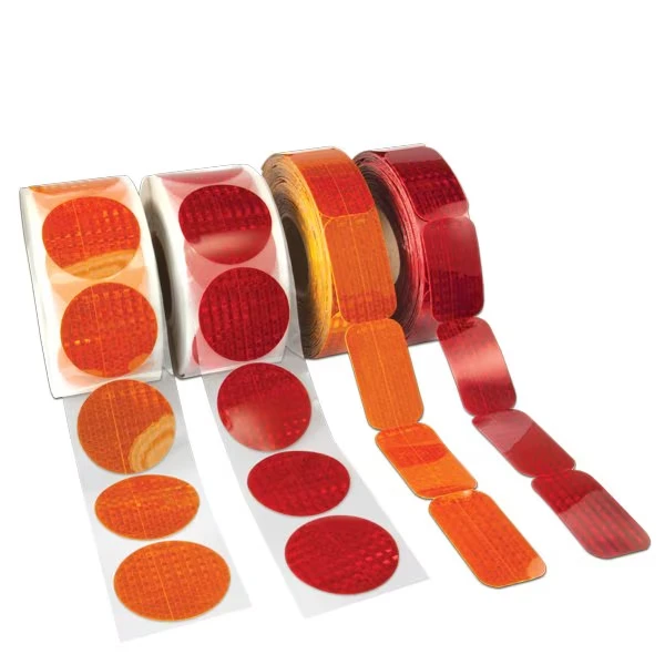 Reflective Adhesive Decals, Amber 2 x 312 510Roll