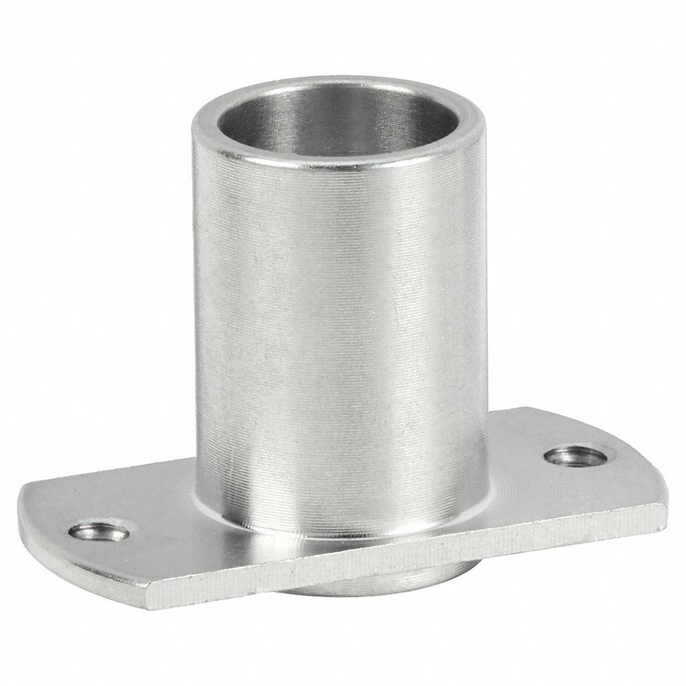 Quick Release Pin Receptacle, Oval, Stainless Steel, Fits 3/8 Inch Pin Dia