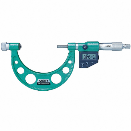 INSIZE 3506-150E Digital Interchangeable-Anvil Outside Micrometer, Digital | CV2RWP 462W08
