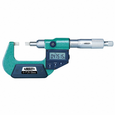 INSIZE 3532-25E Digital Blade Micrometer, Digital, 0 Inch To 1 In/0 mm To 25 mm Range | CV2RVE 462V73