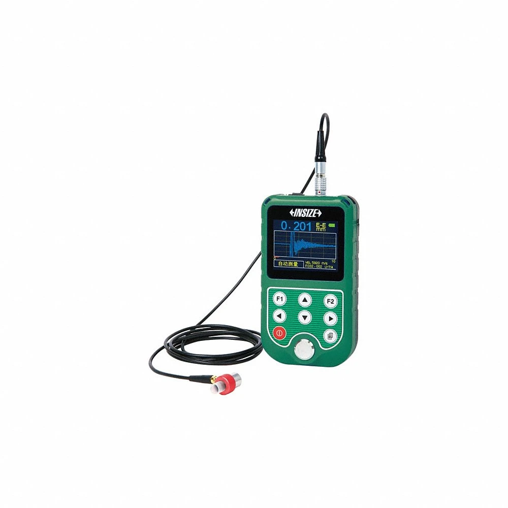 Ultrasonic Thickness Gauge, Couplant/Transducer, 0.001 Inch Thick Measurement Resolution