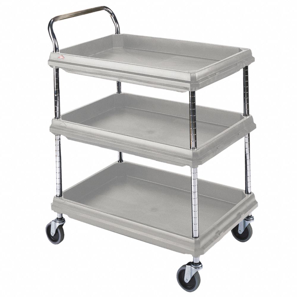 INSTOCK GRBC2030-3DG Laboratory Utility Deep Ledge Cart, Gray | CE9YPL 55PA80