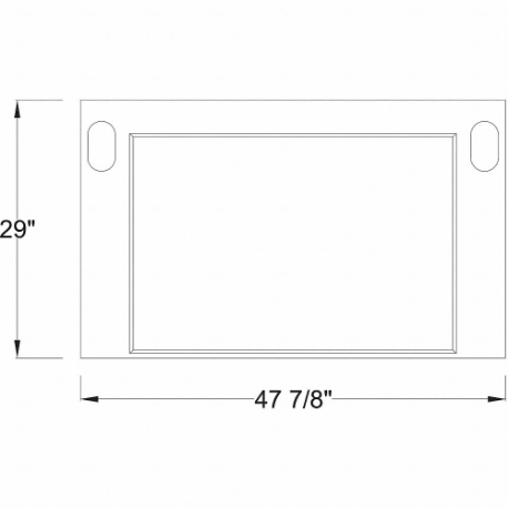 INSTOCK GRWL-48B Work Surface, 48 Inch Width, 1 1/4 Inch Height, 29 Inch Length, Epoxy, No Sink Cut Out | CR4UWH 55NX01