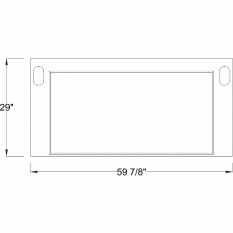 INSTOCK GRWL-60B Work Surface, 60 Inch Width, 1 1/4 Inch Height, 29 Inch Length, Epoxy, No Sink Cut Out | CR4UWJ 55NX02