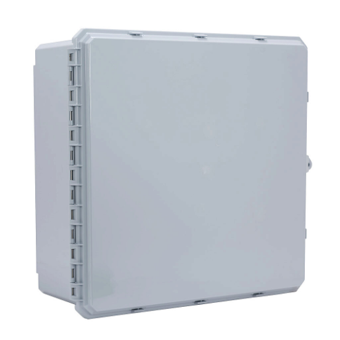 Enclosure, 24 x 24 x 10 Inch Size, Wall Mount, Polycarbonate, Gray, Gloss Finish