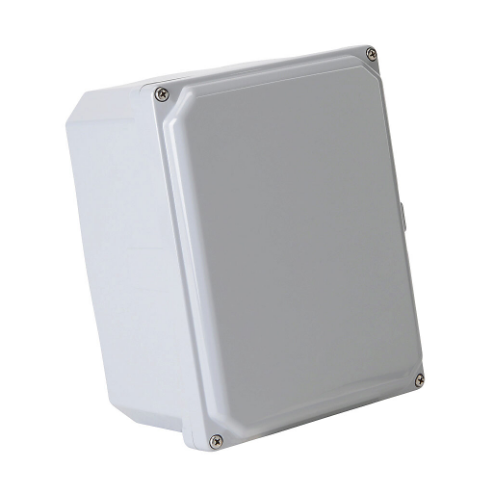 Enclosure, 8 x 6 x 4 Inch Size, Wall Mount, Polycarbonate, Light Gray, Gloss Finish