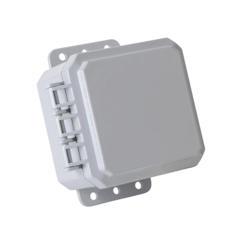 Enclosure, 4 x 4 x 3 Inch Size, Wall Mount, Polycarbonate, Gray, Gloss Finish