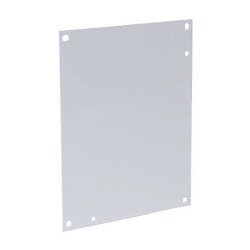 Subpanel, Carbon Steel, White, Powder Coat Finish