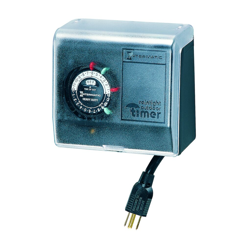 Outdoor Mechanical Plug-In Timer With Built-In Enclosure