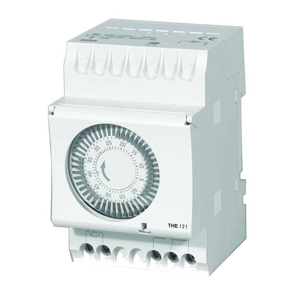 Electromechanical Surface/DIN Rail Mount Timer, 120V