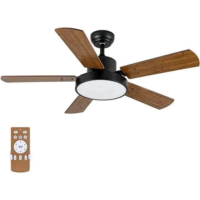 Ceiling Fan, 44 Inch, Brown Colorï¼Œ5 Blades
