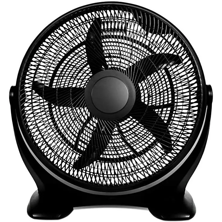 14 Inch Plastic Floor Fan, Black
