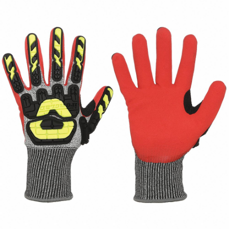 IRONCLAD INDI-KC5-06-XXL Coated Glove, 2XL, Full Finger, ANSI Impact Level 2, Knit Cuff, Unlined Liner | CR4VRC 48XV07