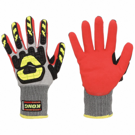 IRONCLAD KKCA5-06-XXL Coated Glove, 2XL, Full Finger, ANSI Impact Level 2, Knit Cuff, Unlined Liner | CR4VRB 493F08