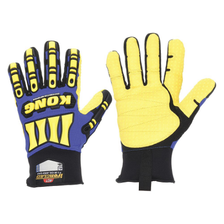 Cold Protection Glove, XL, Synthetic Leather with PVC Grip, Slip-On Cuff, Waterproof