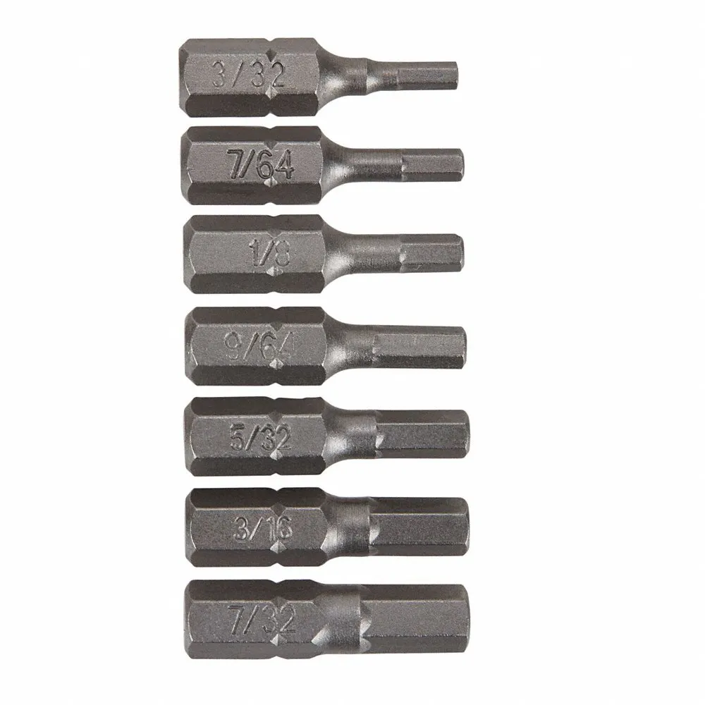 Screwdriver Bit Set, 1/4 Inch Hex Shank Size