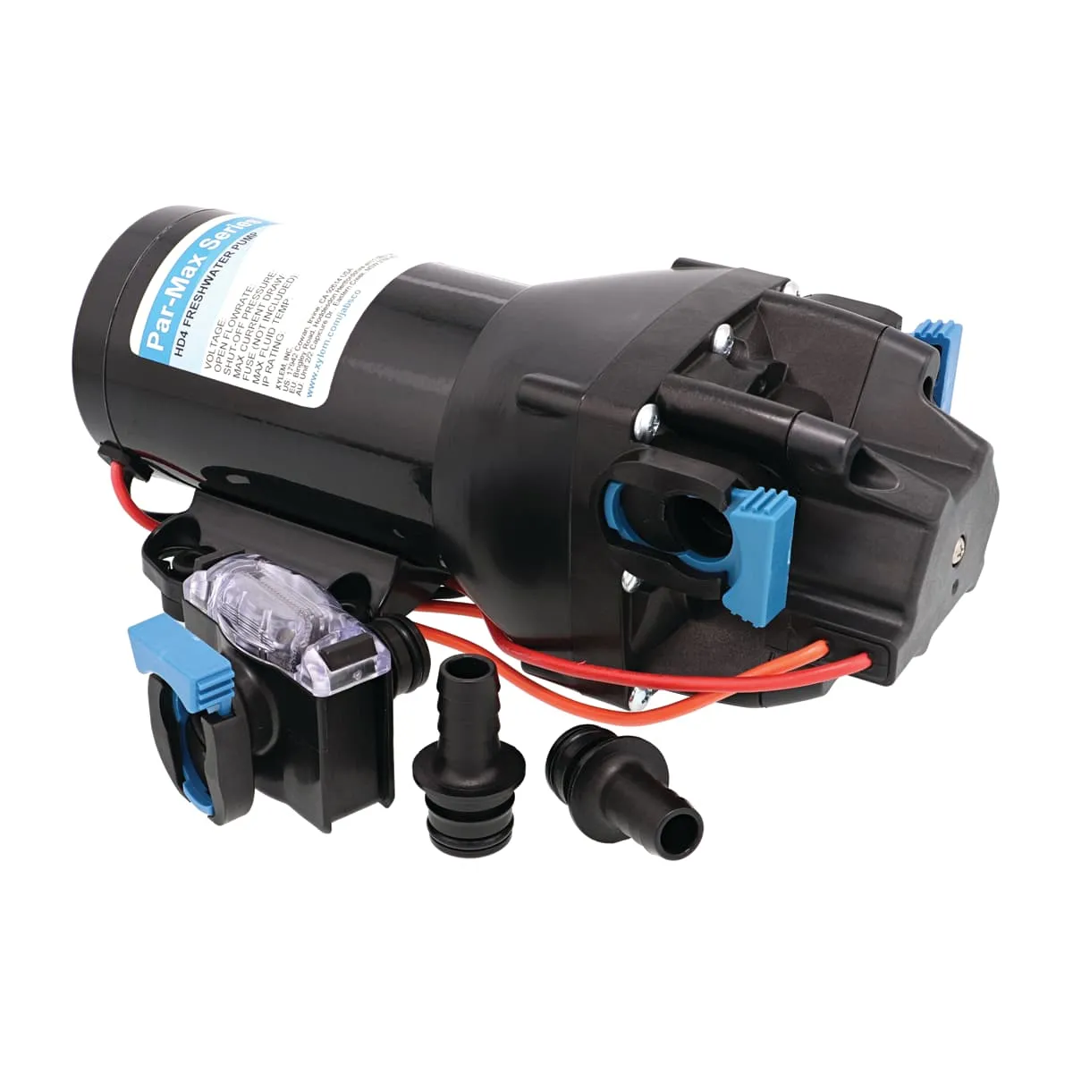 Freshwater Delivery Pump, rated up to 4 GPM, 40 PSI Shutoff, 12 VDC