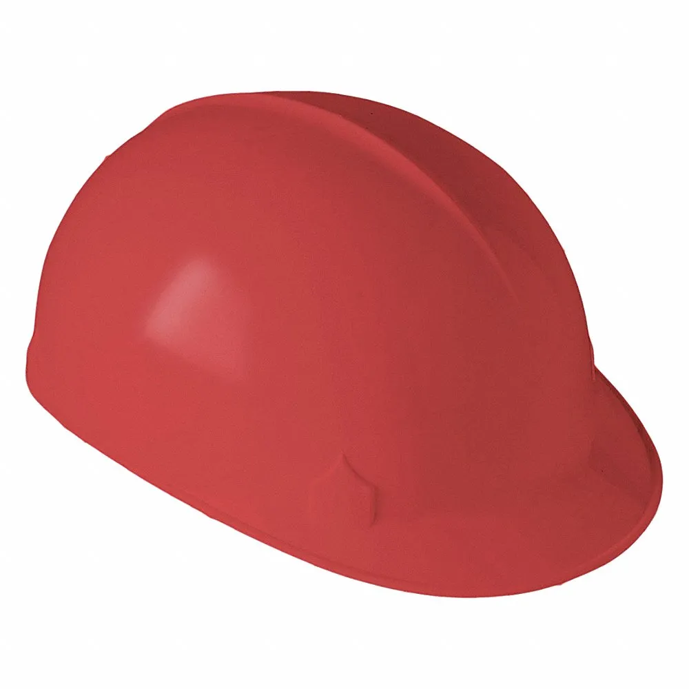 Bump Cap, Red, Pinlock, Polyethylene, Basic Colors