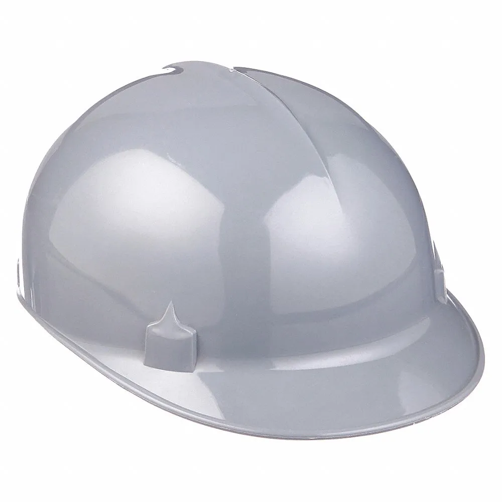 Bump Cap, Gray, Pinlock, Polyethylene, Basic Colors