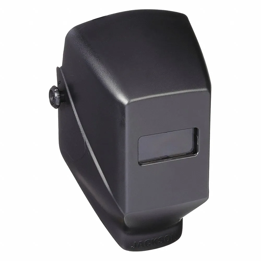 Welding Helmet, Passive, 0 Arc Sensors, Black, W10, 2 Inch x 4.25 Inch, Ratchet