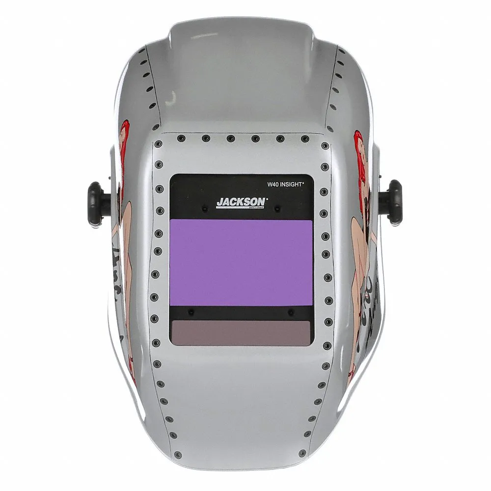 Welding Helmet, Auto-Darkening, Silver, Arc Angel, W9 - W13, 2.36 Inch x 3.94 Inch Size