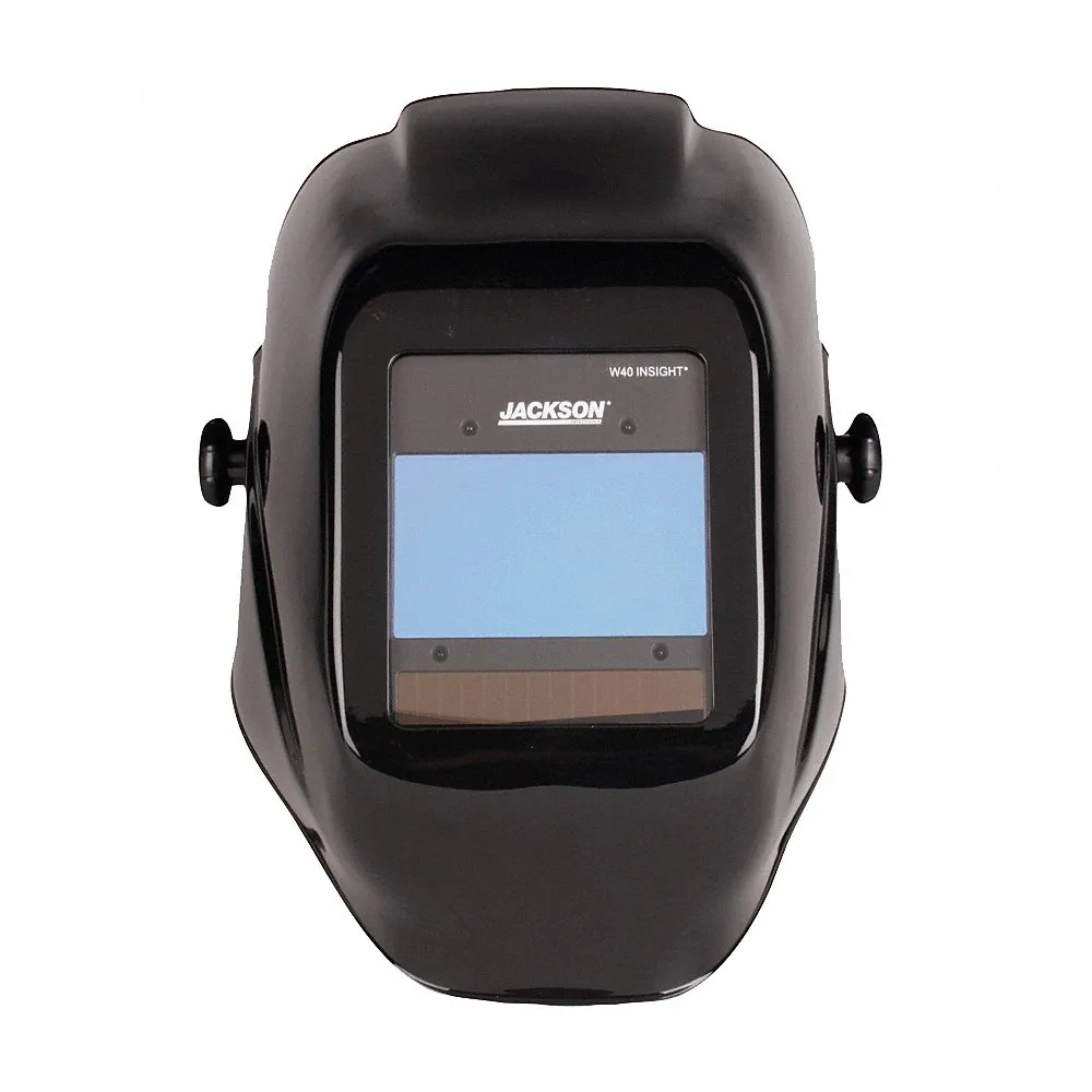Welding Helmet, Auto-Darkening, Black, W9 - W13, 3.80 Inch x 2.35 Inch, Digital, Ratchet