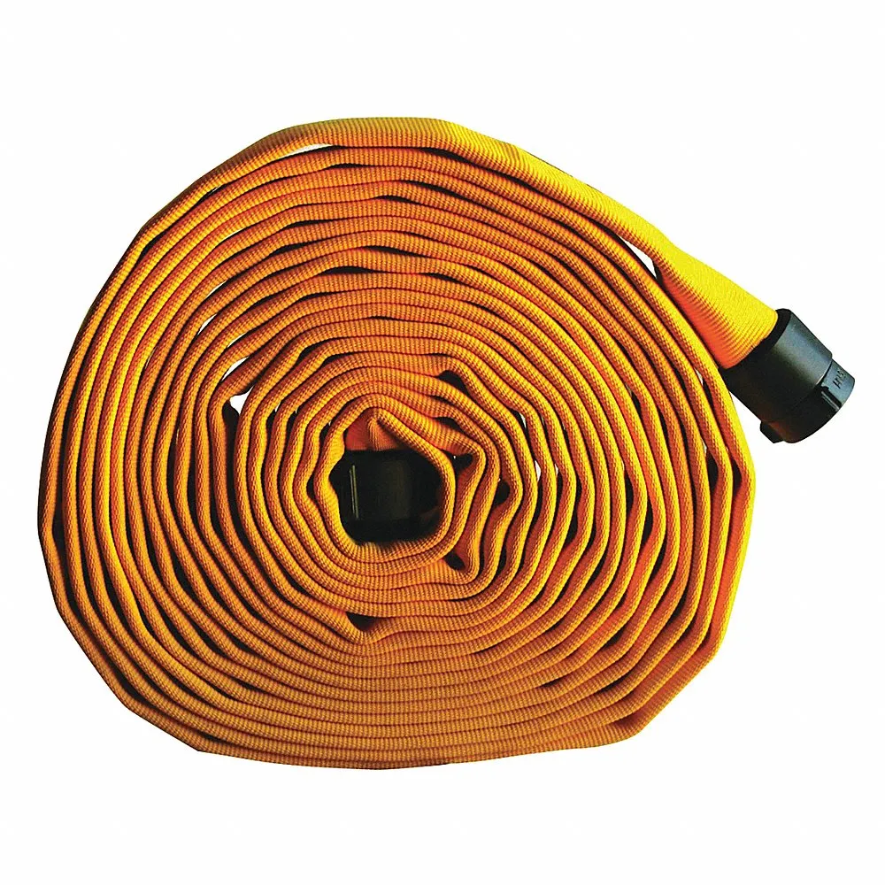 JAFLINE G51H25LNY50NB Fire Hose, Attack Fire Hose, Double Jacket, 2 1/2 Inch Hose Inside Dia, 50 ft Hose Length | CR4YHU 462D97