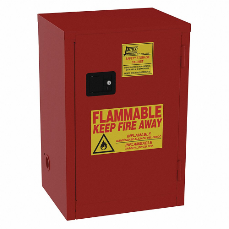 JAMCO BN18 Fla mmables Safety Cabinet, Std Slimline, 18 gal, 0 Drum Capacity | CR4YPP 515X47