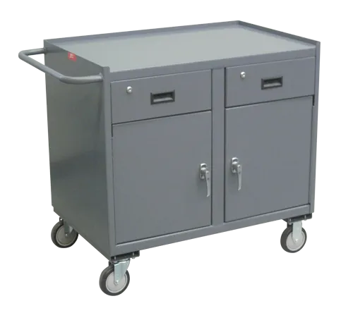 Mobile Cabinet with 2 Drawers, 2 Doors