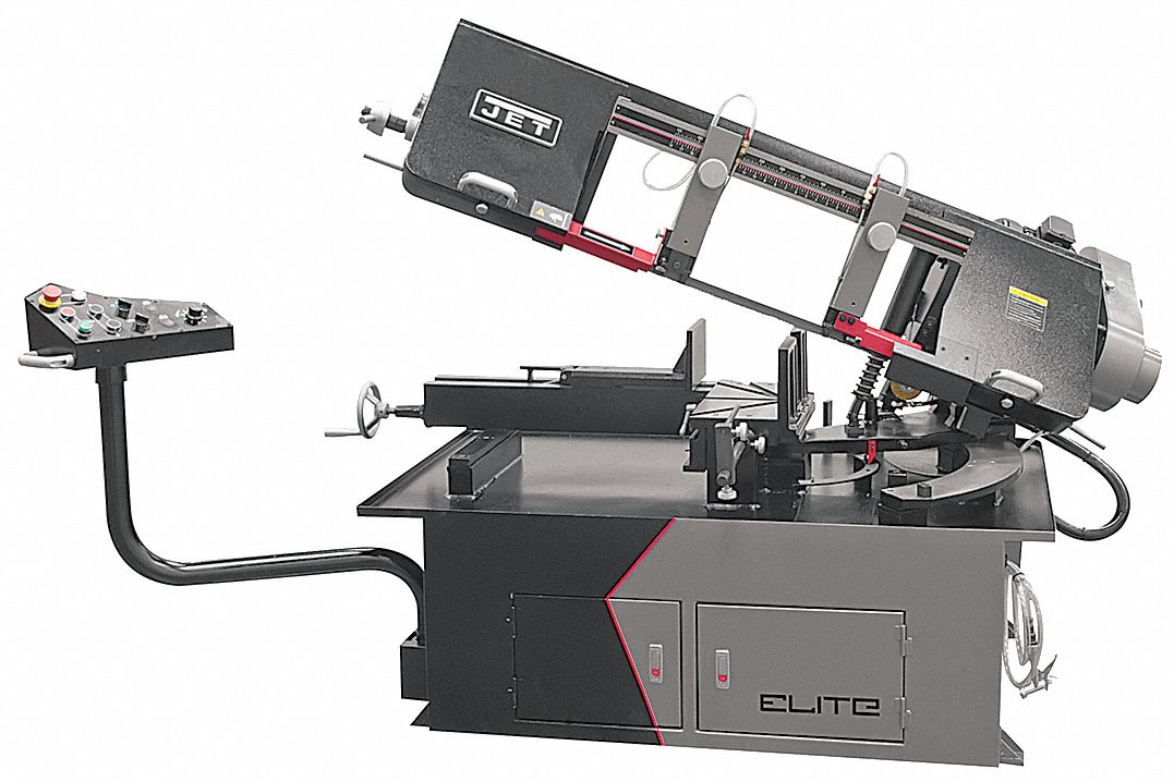 JET ELITE 891080 Band Saw, 10 Inch x 17 in, 53 to 275, 45 Deg Left to 60 Deg Right, 3 Phase, 230/460VAC | CR4ZNQ 20UT90