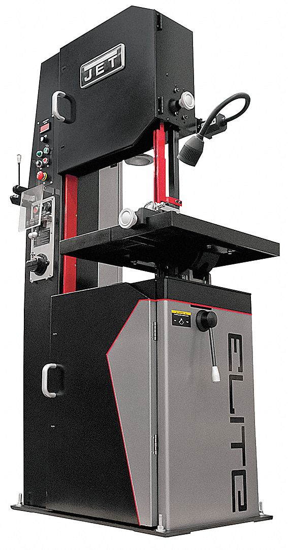 JET ELITE 891115 Band Saw, 26 Inch Throat Dp - Vertical, 50 to 5000, 10 Deg Left to 45 Deg Right, 3 Phase | CR4ZNV 20UT95
