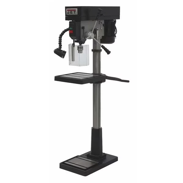 Floor Drill Press, Belt Drive, 1 hp, 115/230 V, 16 7/8 Inch Swing, 12 Speed