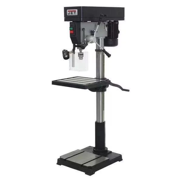 Floor Drill Press, Belt Drive, 1 1/2 hp, 115/230 V, 21 7/8 Inch Swing, 12 Speed
