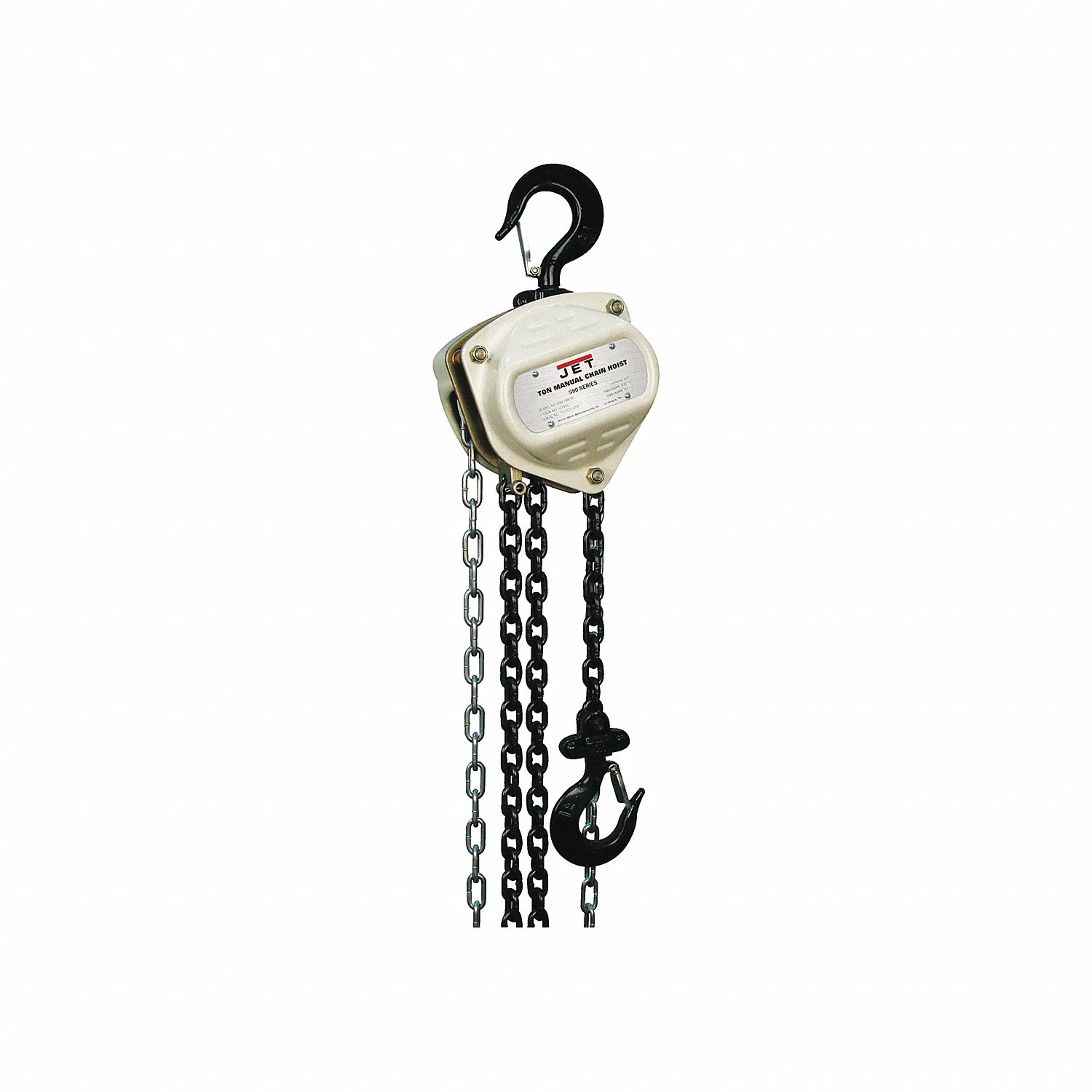 JET TOOLS S90-200-10 Hand Chain Hoist with 10ft Lift, 2-Ton | CR4ZWR 43GJ88