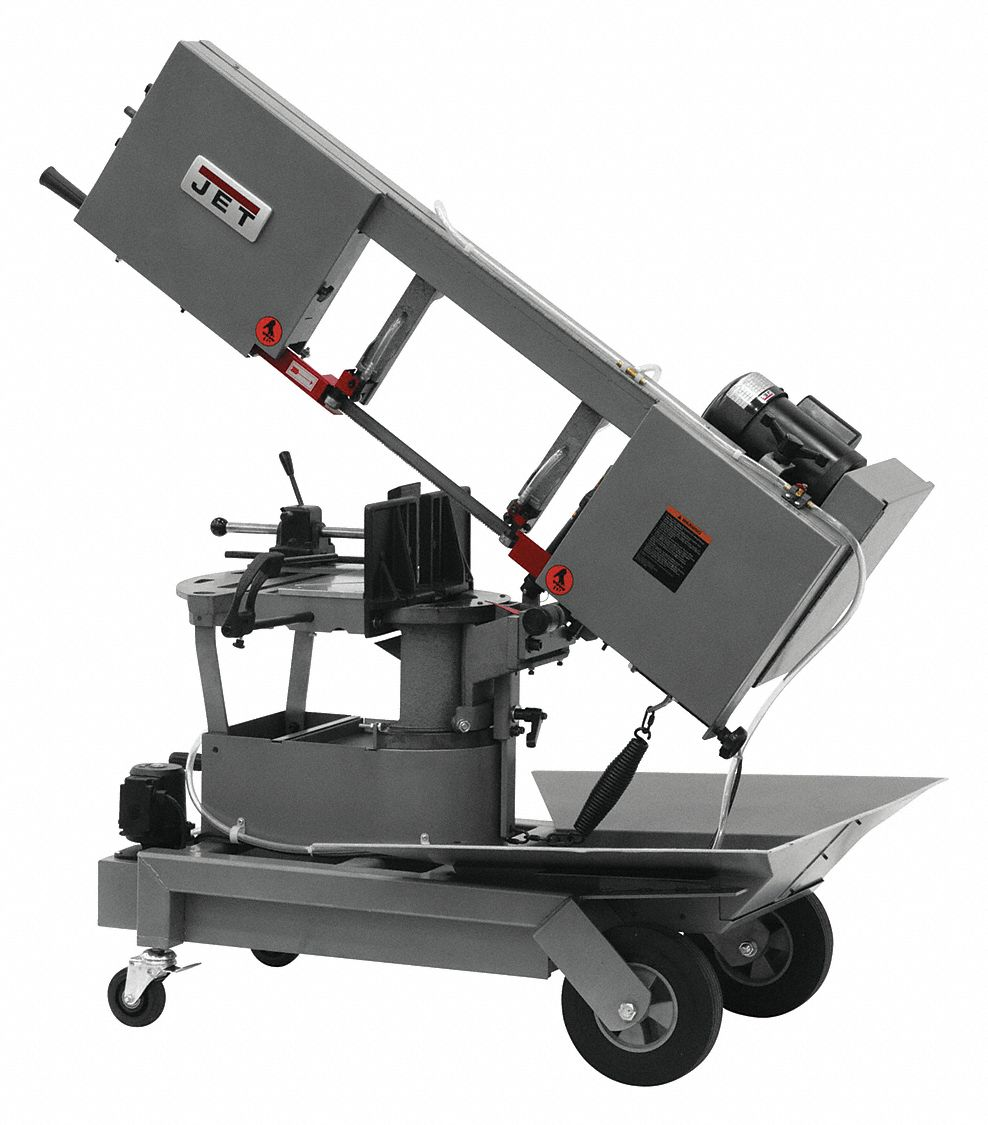 JET TOOLS HVBS-10-DMWC Band Saw, Combo Horizontal/Vertical, 115VAC, 8 Inch x 5 1/2 in, 64 to 247 | CR4ZFR 53ZC59