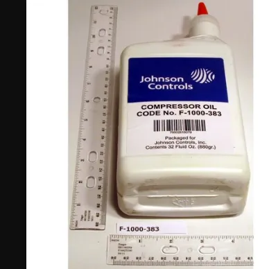 Oil, Johnson Controls Oil, Compressor 32Oz