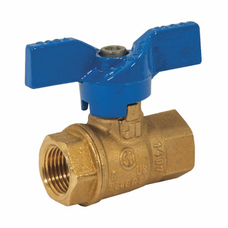 JOMAR VALVE 101-402 Gas Ball Valve, 3/8 Inch Pipe, 600 PSI, -40 Deg to 450 Deg F, Tee Handle | CR6BMJ 36FN28